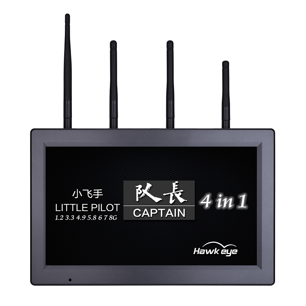 <strong>Hawkeye Captain 4in1 10.2 inch   1.2G 3.3G 4.9G 5.8G 6G 7G 8G 520CH(8*4 DIY channel)   Monitor with </strong>